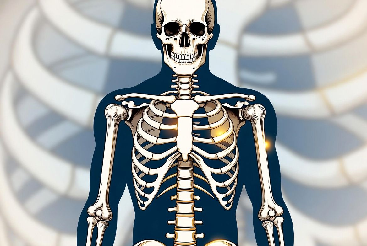 Human skeleton illustration