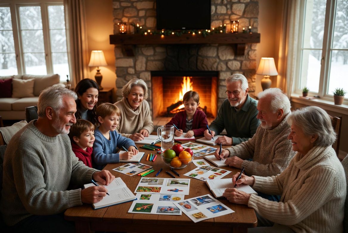 Multi-generational family setting health goals