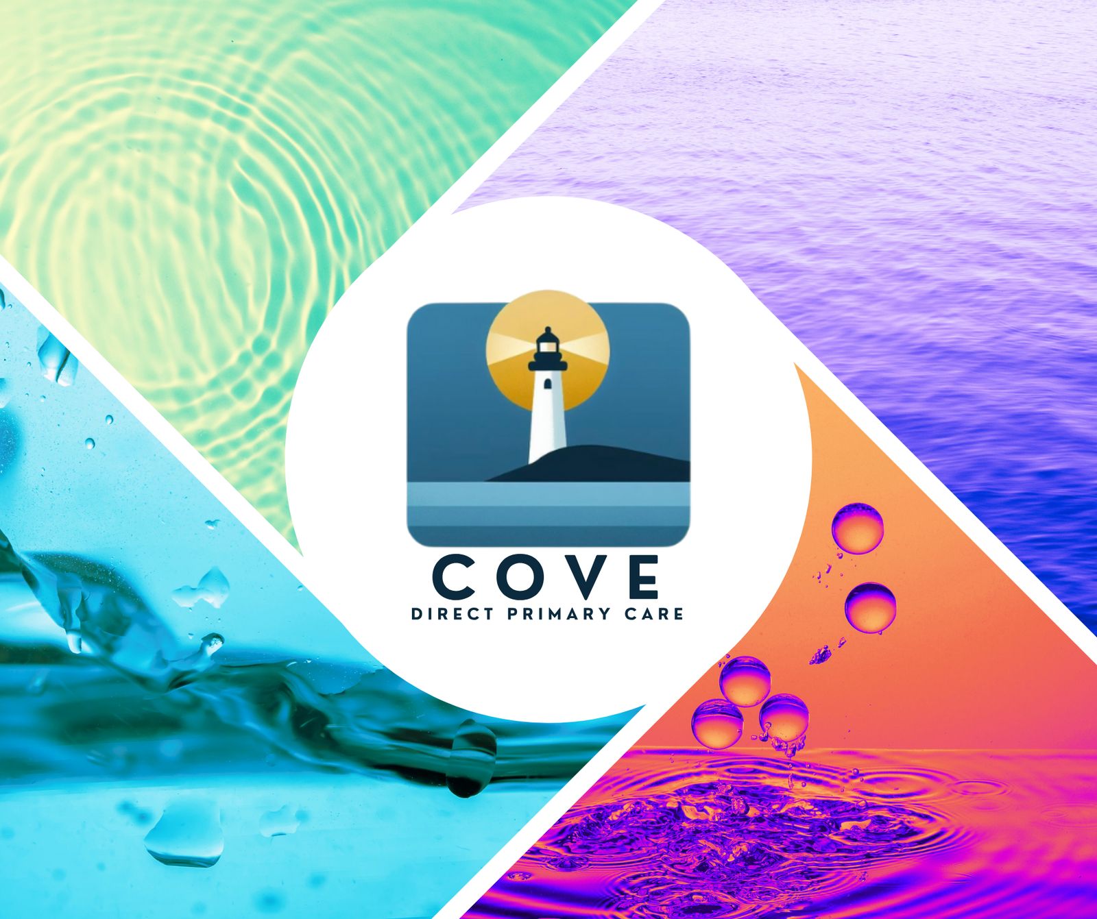 Cove DPC logo with water theme
